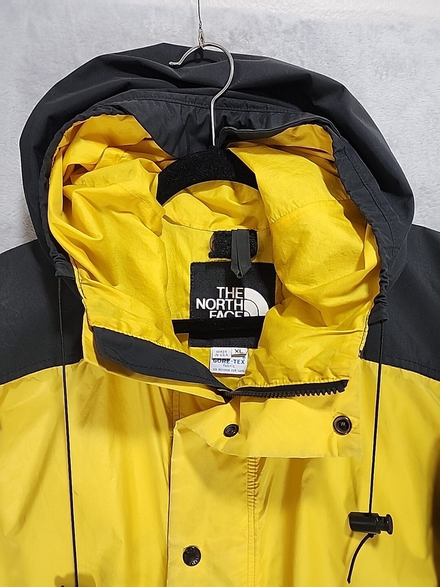 THE NORTH FACE GORE-TEX イエロー VTG The North Face Gore-tex Men's XL USA Yellow Black