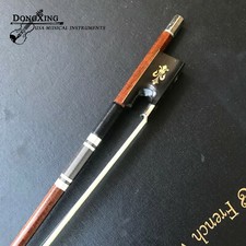 Violin Bow 1/4 Size Pernambuco Wood Skin Carbon Fiber Bow Horse Hair Top Quality