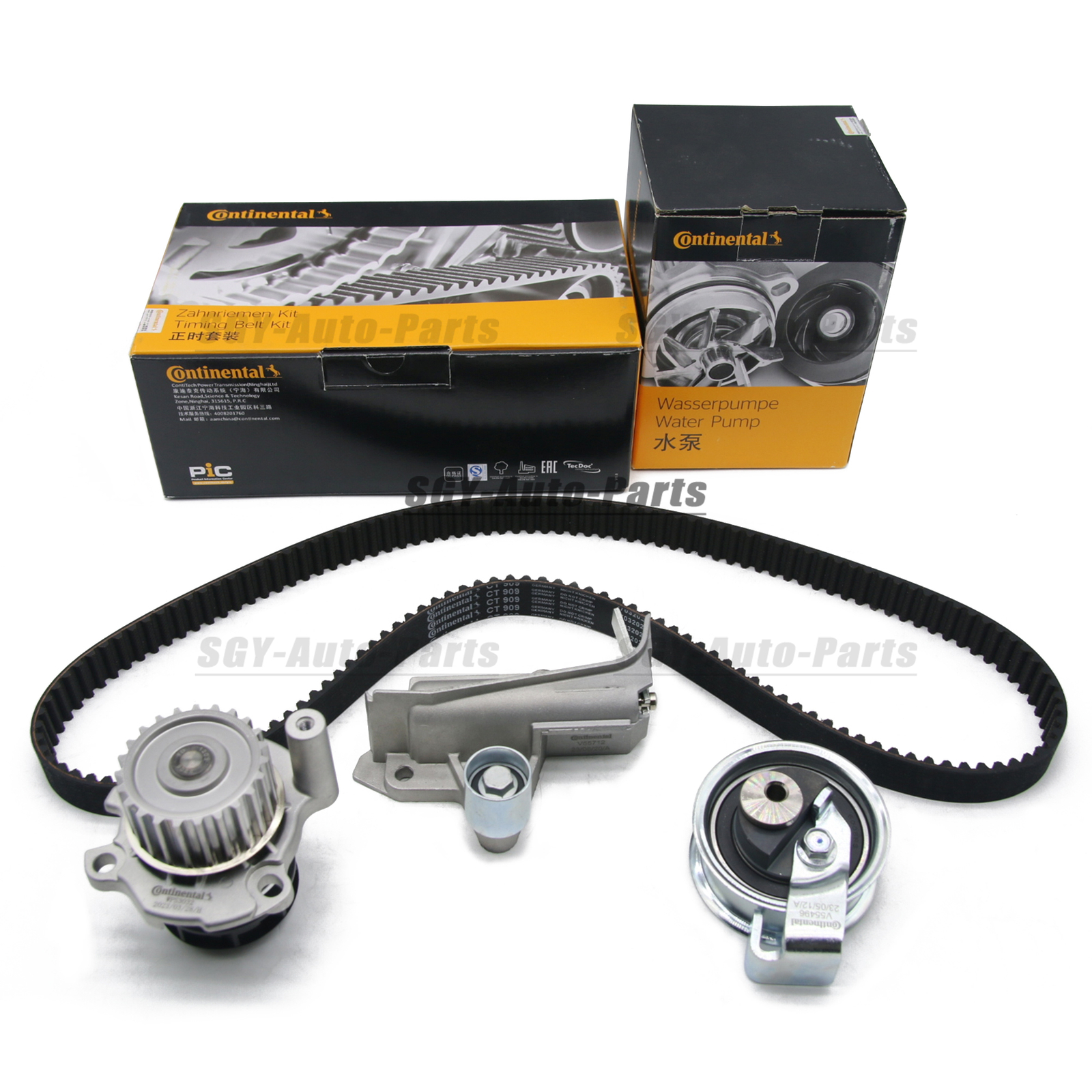 Continental Belt Drive Kit & water pump For AUDI A4 B6 B7 A6 C5 B5 VW 3B3 1.8T