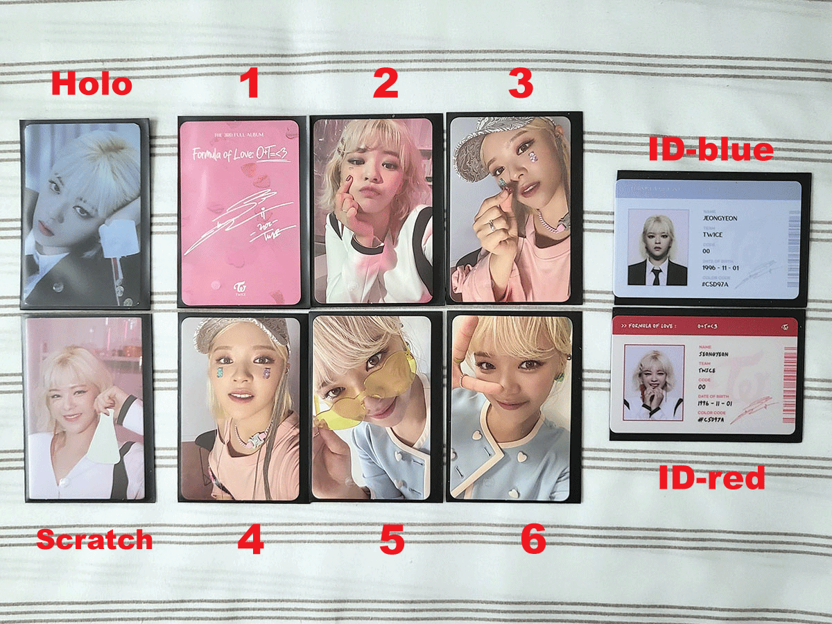 TWICE - FORMULA OF LOVE - 3RD ALBUM - Official Photocards | eBay