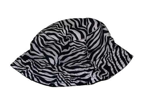 NWT Terramina Black and silver zebra cloche hat, #18 (3254 