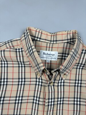 Burberrys Vintage Nova Check Shirt size XL | eBay