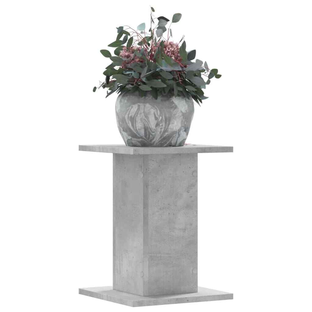vidaXL Plant Stands 2 pcs Concrete Grey 30x30x40 cm Engineered Wood