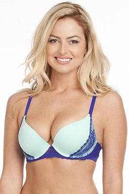 NWT $42 Parisa Vienna Convertible Push Up Plunge Bra 1049 US Sz DD- H Honey Dew