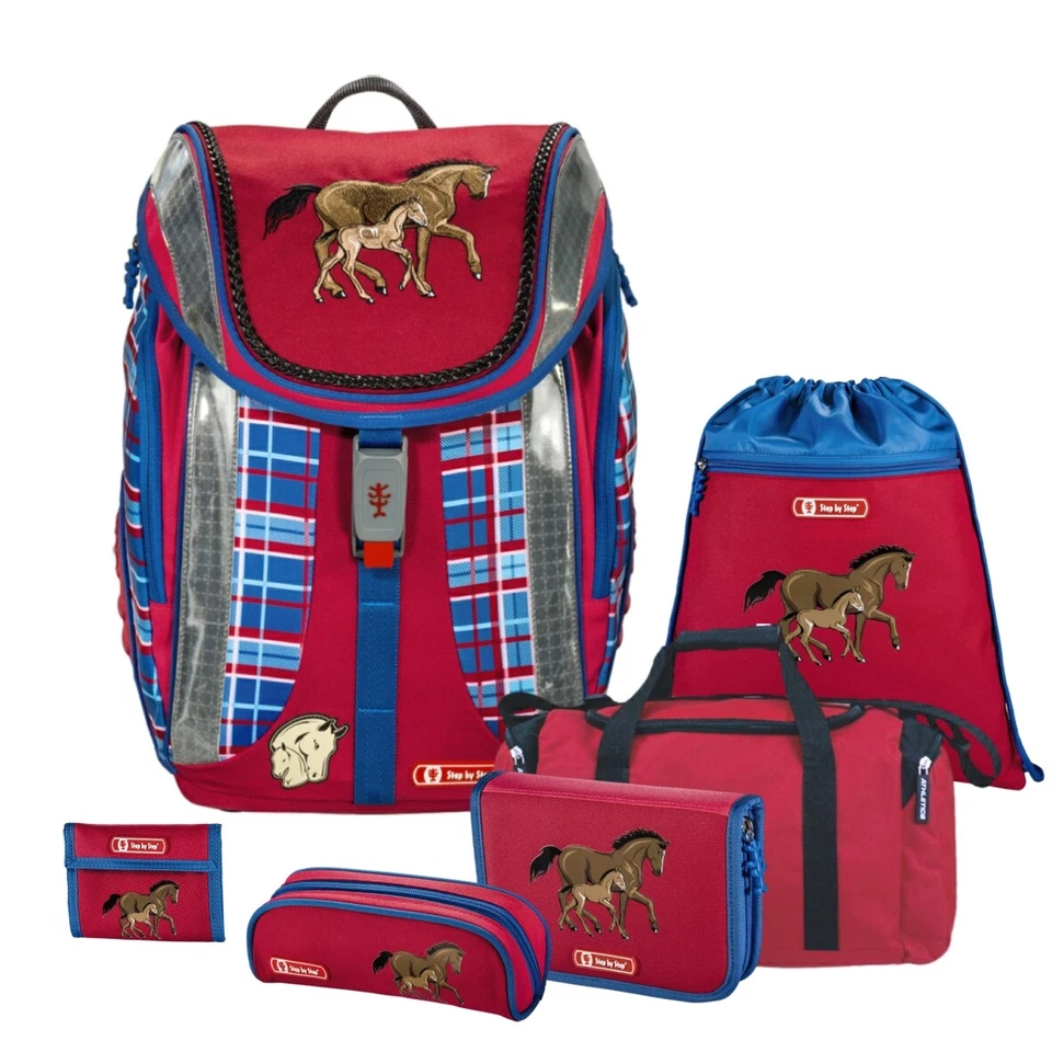 HORSE FAMILY -Pferd- Step by Step FLEXLINE Schulranzen-Set 6tlg. mit SPORTTASCHE - Bild 2 von 4