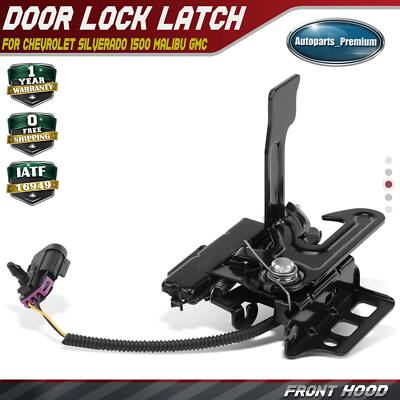 Front Hood Latch Lock with Ajar Switch for Chevy Silverado 1500 07