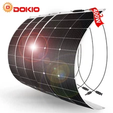 Dokio 4*100w 400w Flexible Mono Portable Solar Panel for Home/Caravan/RV/Boat