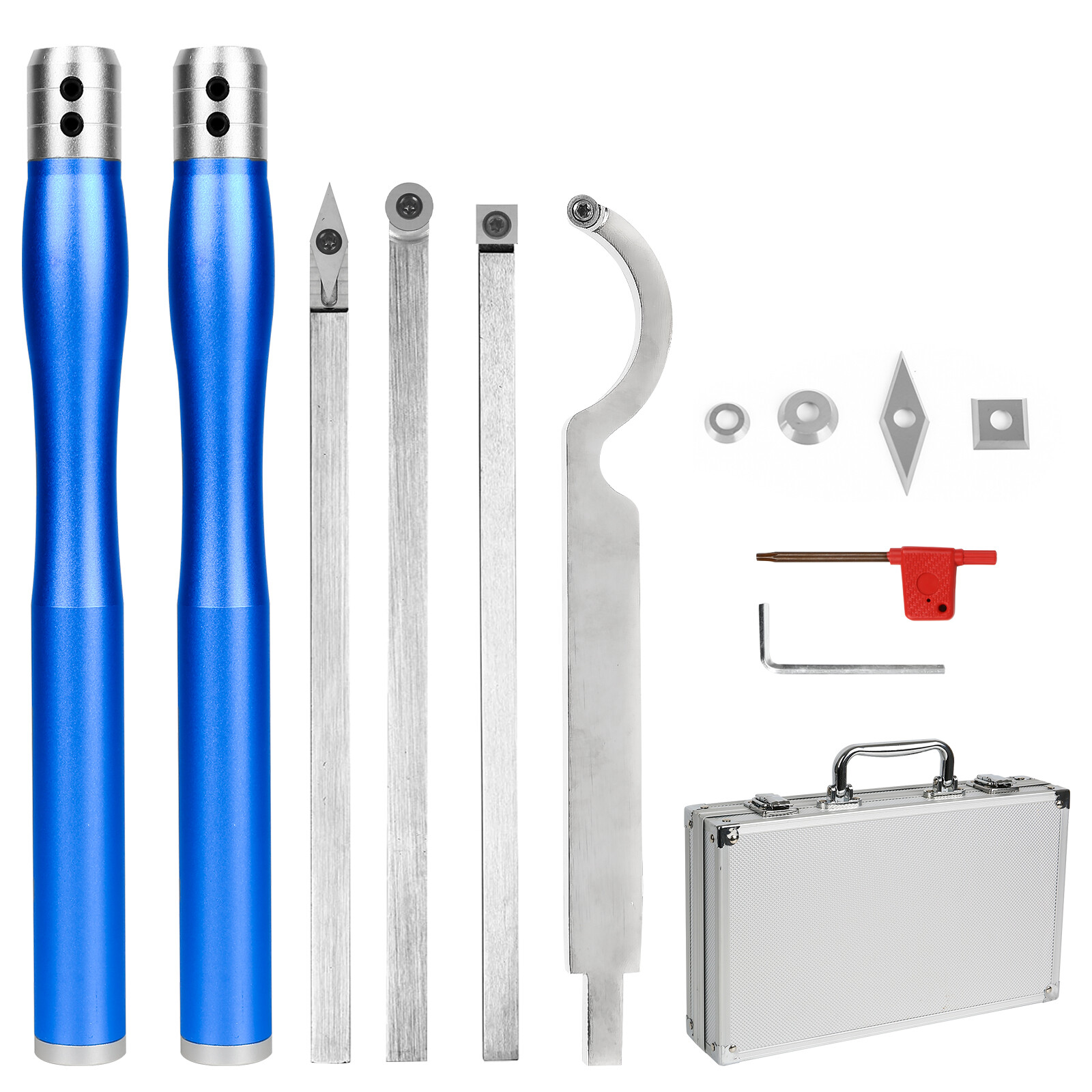 Carbide Tipped Wood Turning Tool 8Piece Set Rotary Tool with Carbide