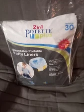 Kalencom 2 in 1 Potette Plus Disposable Portable Potty Liners, 30-pack Toilet