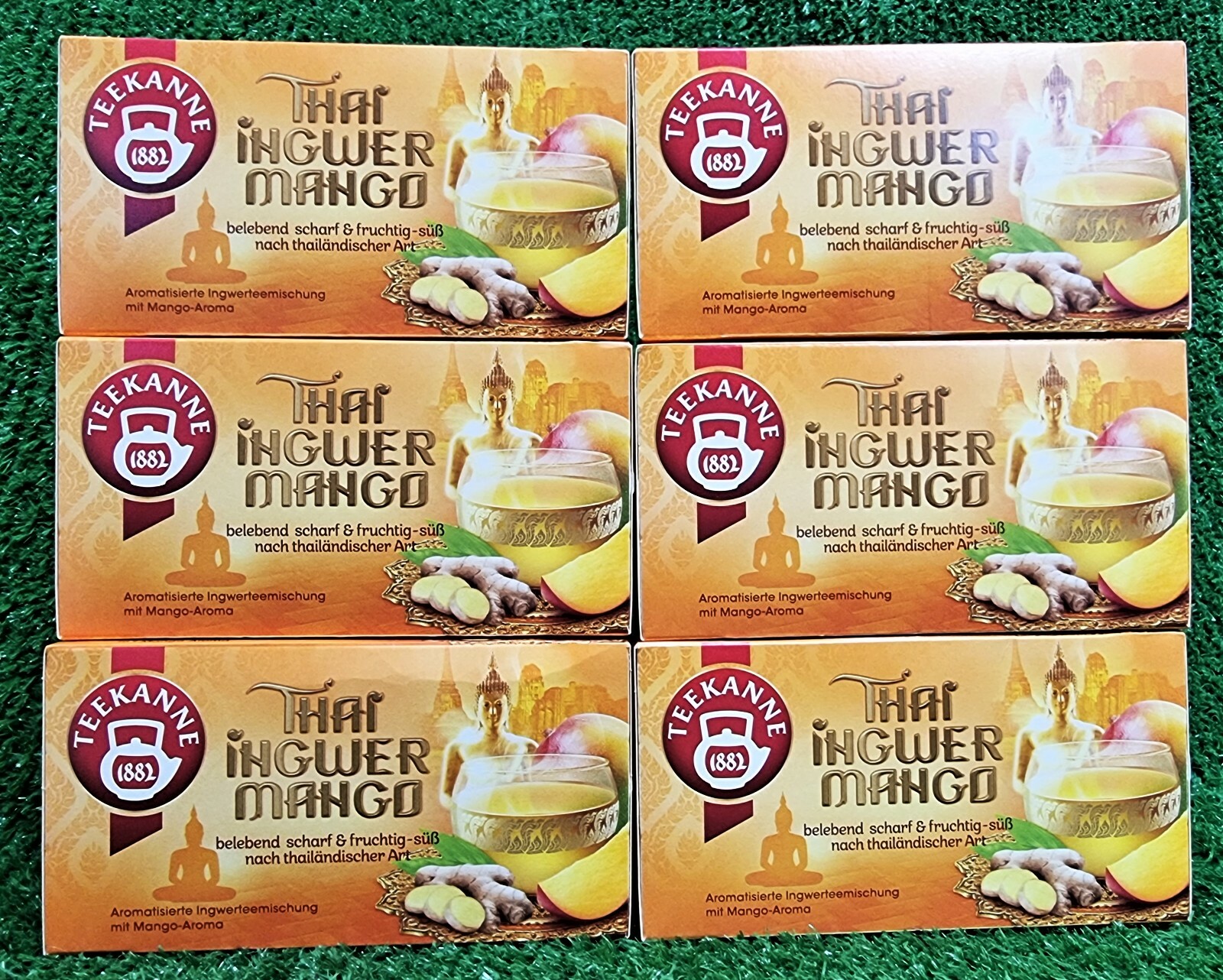 (98,15€/kg) 6x Teekanne Thai Ingwer Mango Tee scharf & fruchtig Versand 0€