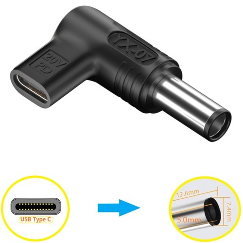 Cable de carga adaptador cargador de alimentación portátil USB tipo C para Thinkpad Lenovo HP - Imagen 17 de 28