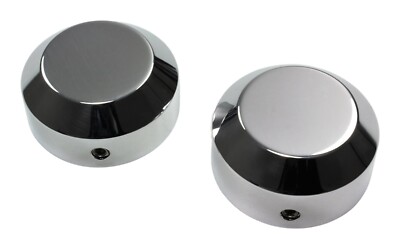 Achs-Cover-Set - Kawasaki VN 1500 Classic - vorne links + rechts - Alu poliert