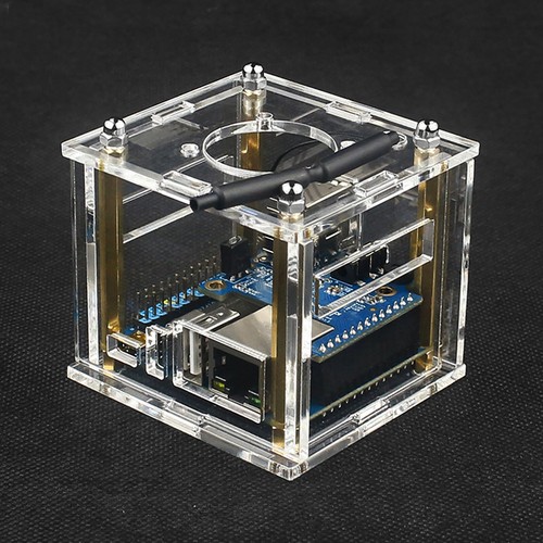 Boîtier acrylique coque de protection transparente avec ventilateur de refroidissement pour Orange Pi Zero 3 - Photo 8/12