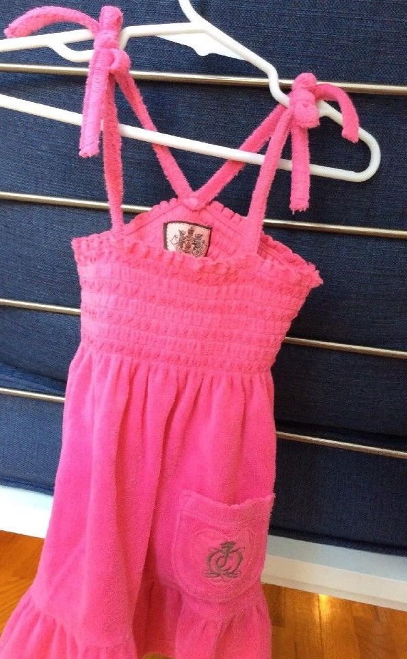 Preowned JUICY COUTURE Beach Baby Cover Up Dress & bottoms Infants