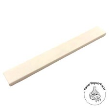 Bone Acoustic Guitar Saddle Blank, 3.5" x .43" x .14" - Bleached Bone
