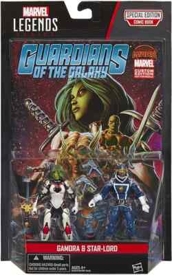 Hasbro GAMORA & STAR-LORD Marvel Legends 3,75'' Comic Pack Guardians of the Galax