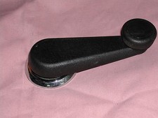 Rover 25 MG ZR 1999-06 Window winder handle with chrome backing ring black