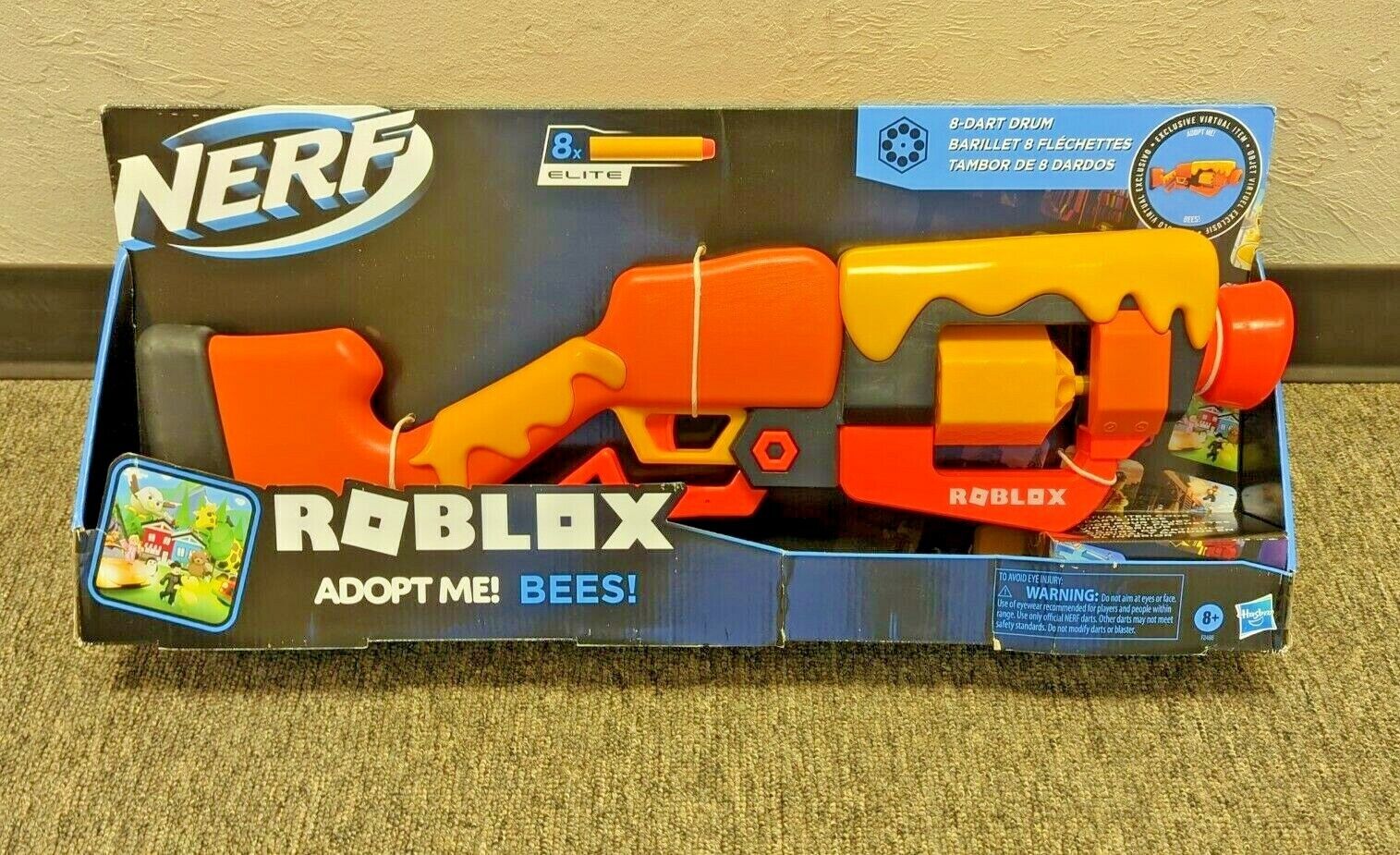 Nerf Roblox Adopt Me!: BEES! Lever Action Blaster, Kids Toy for Boys and  Girls Includes 8 Darts