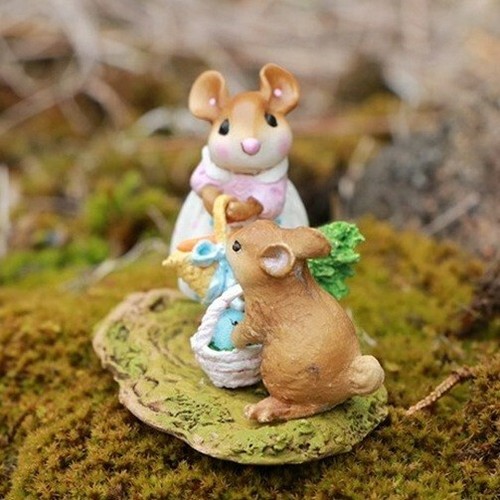 Wee Forest Folk Limited Edition M-630b Baskets Full of Easter Joy - Picture 2 of 3