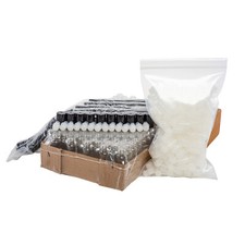 Glass Roll on Bottle 10ML. w/ Plastic Cap and Roller Refillable Case of 144 
