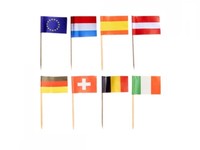 200 Deko-Picker 8 Cm Nationen LäNder Flaggenpicker Fahnenpicker Flagge Picker