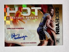 Jonathan Kuminga 21-22 Hoops RC Hot Signatures Rookies Green FULL AUTO RARE
