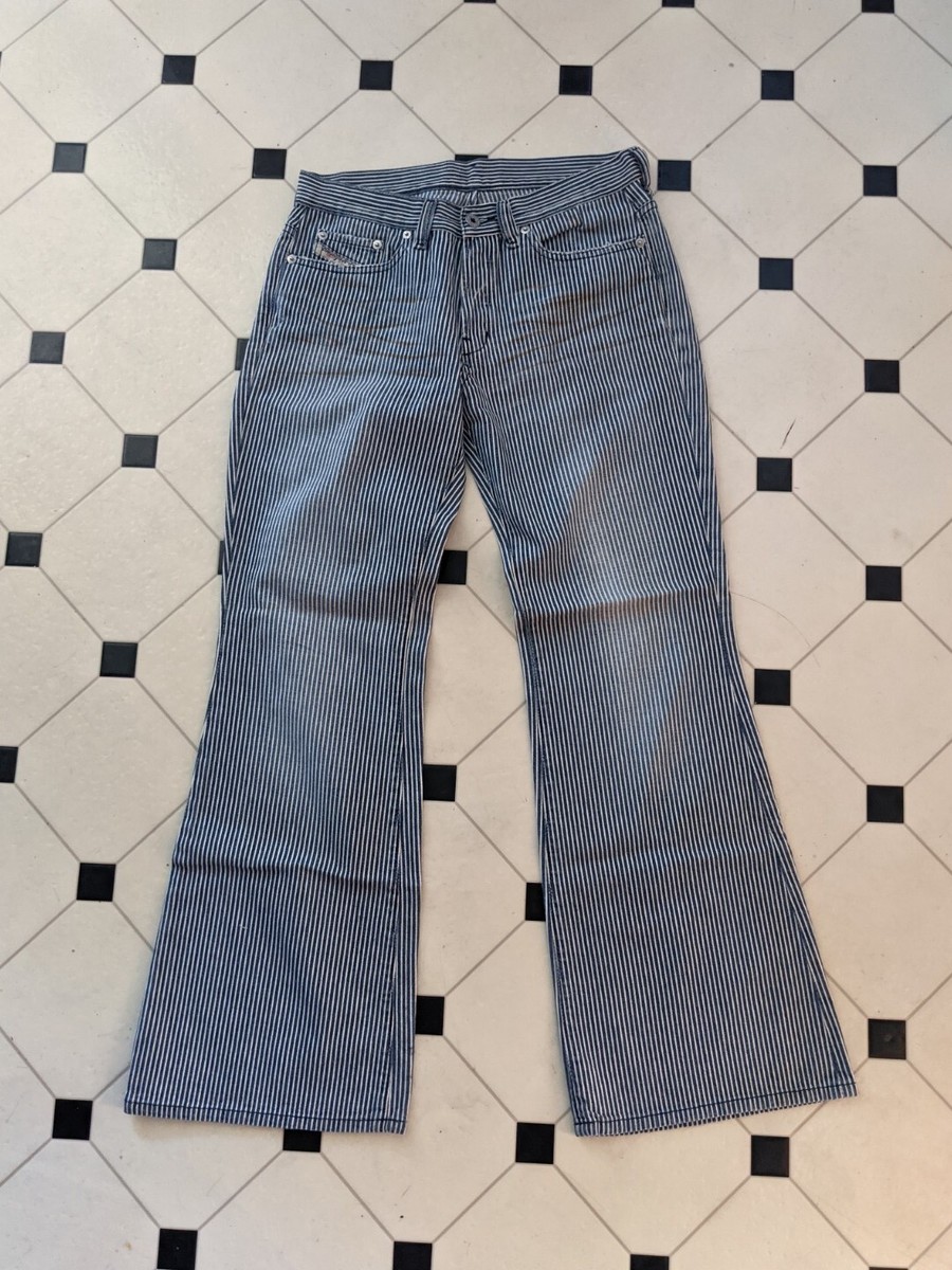 VinTagE DIESEL DAZE WASH 208 STRIPED FLARE JEANS 28/29 Boho VinTagE DIESEL DAZE WASH 208 STRIPED FLARE JEANS 28/29 Boho