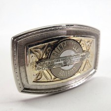 Clinchfield Railroad Belt Buckle Train 1 5/8 in Quick Service Short Route Vtg