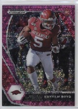 2021 Panini Prizm Draft Picks Pink Circles Prizm 7/20 Rakeem Boyd #152 0q3
