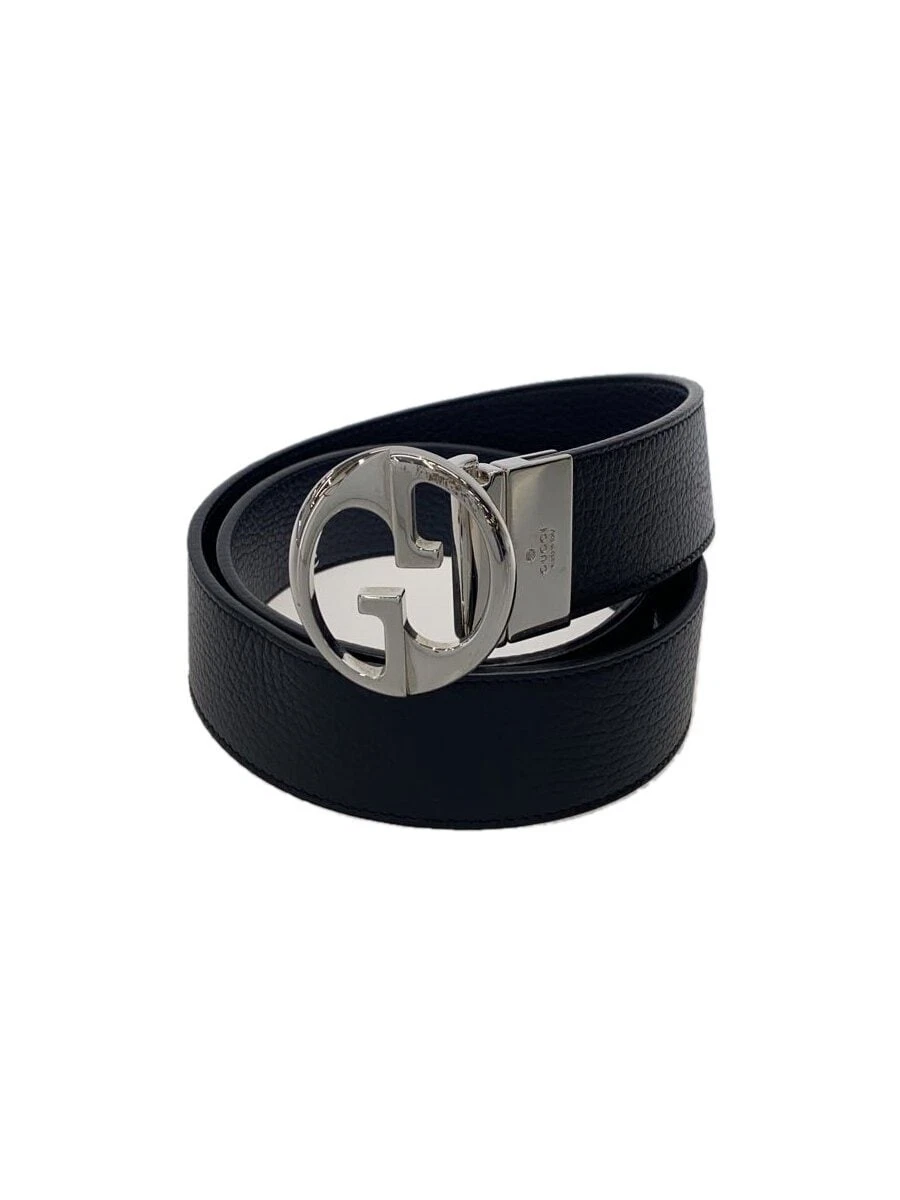 Ceinture homme GUCCI imbriquée taille 85/34 cuir BLK 449715