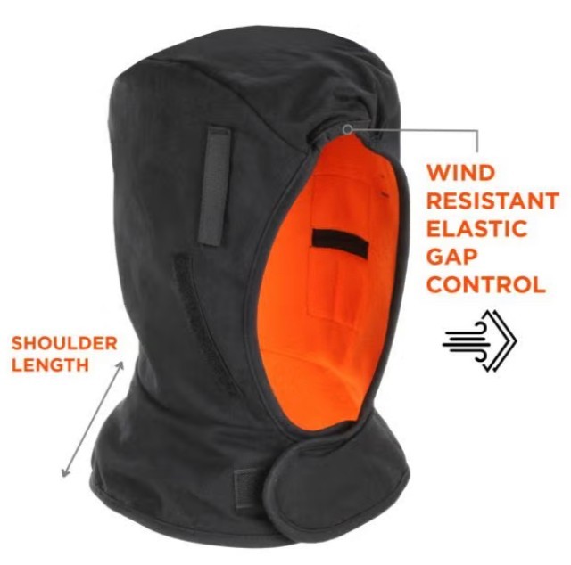 Ergodyne N-Ferno Thermal Liners #6852 2-Layer Liner W/Cotton Shell-Black New