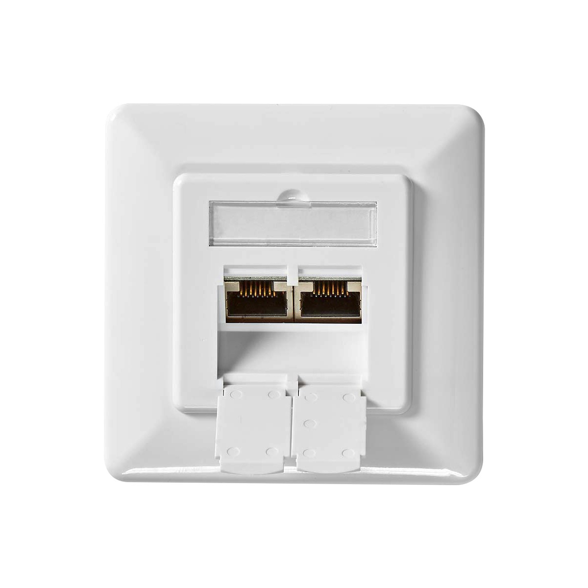 Prise réseau murale double RJ45 Cat6 Nedis pour stopper les bugs