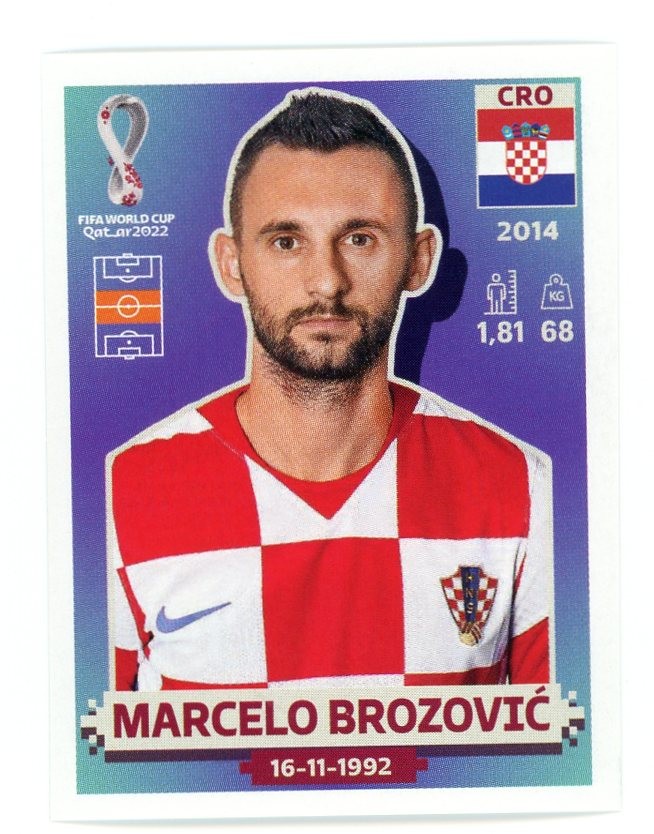 2022 Panini FIFA World Cup: Qatar 2022 Stickers Marcelo Brozović #CRO11