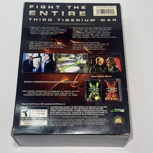 Vtg Command & Conquer 3 Deluxe Limited Collection Expansion Pack Big Box PC - Picture 5 of 6