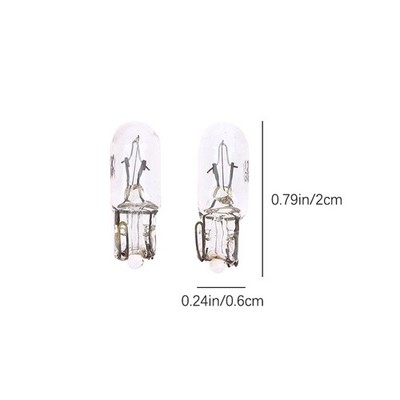 10Pcs Bulb 12V 3W T6.5 Car Dashboard Instrument Panel Light Indicator Lights