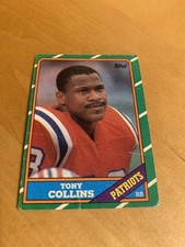 Tony Collins, 1986 Topps, #33, New England Patriots, -Card Has Crease