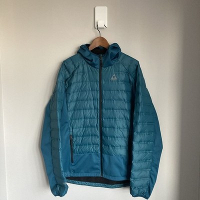 Gerry Herren Daunenjacke Gr. XL blau türkis wattiert Kapuze warm isoliert