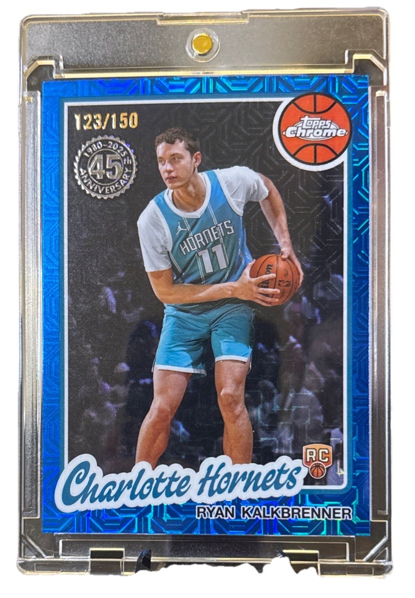2025 Topps - Ryan Kalkbrenner BLUE MOJO REFRACTOR /150 Rookie RC Hornets #TC-RK 