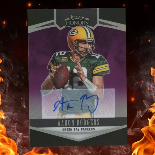2022 Panini Honors AARON RODGERS Purple Auto /15 #22