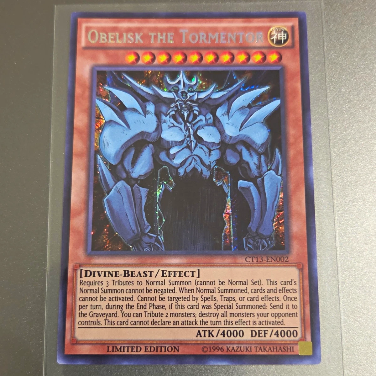 Obelisk The Tormentor Yu-Gi-Oh! TCG Secret Rare Individual