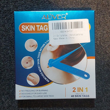 ALIVER 2 in 1 Skin Tag Remover Kit Up to 40 Tags Face/Body Cruelty-Free