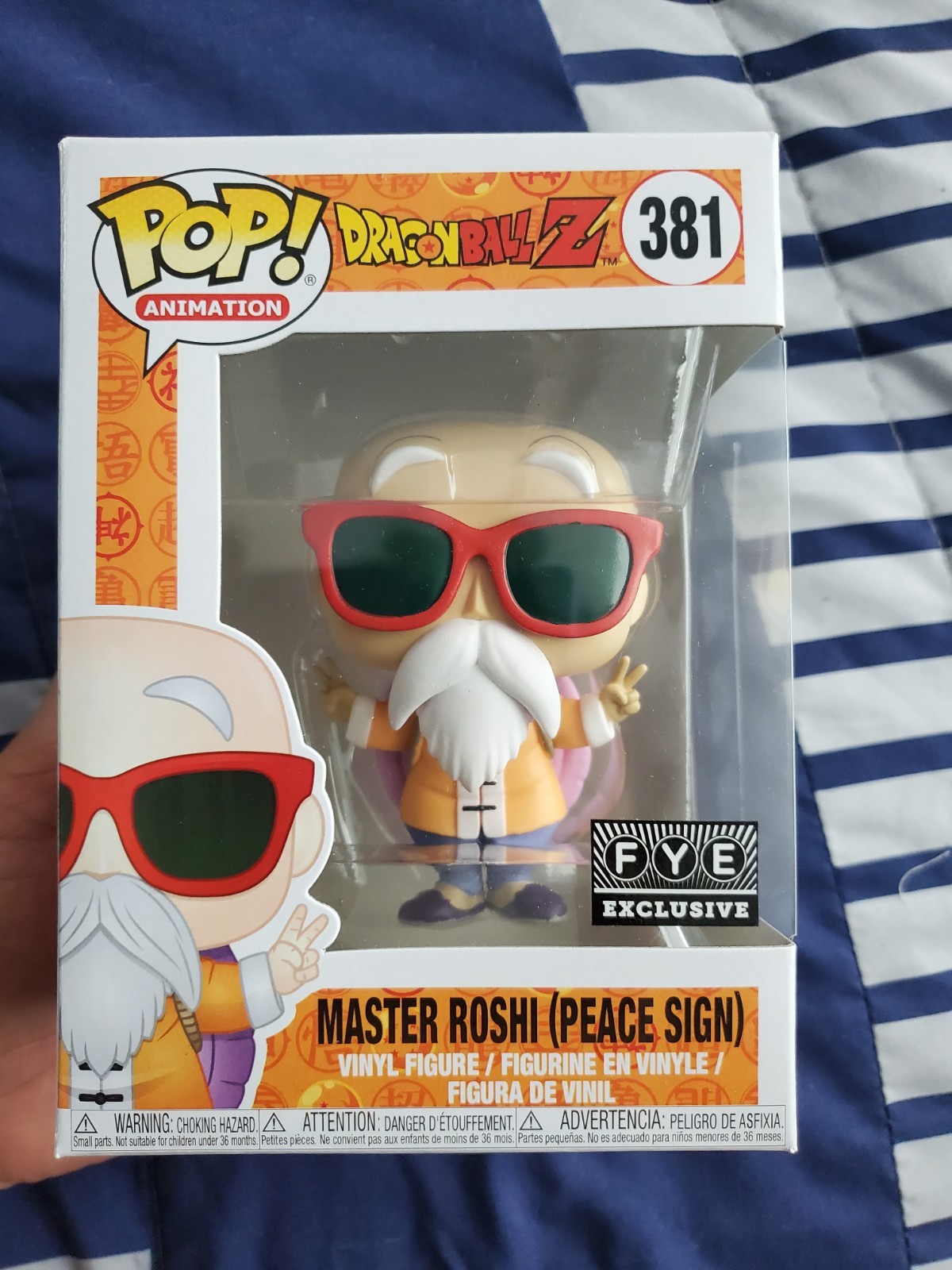 Funko Pop! Master Roshi (Peace Sign) #381 -Dragon Ball Z: Fye Exclusive: New