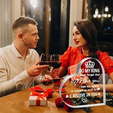 Valentines Day Gifts for Him Boyfriend, Men, Husband   I Love You Heart Shaped A