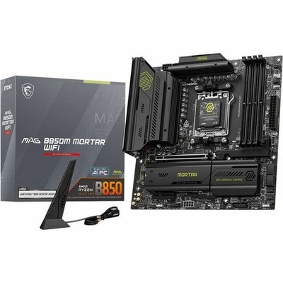 MSI MAG B850M Mortar WiFi AM5 DDR5 ATX Desktop Motherboard MAGB850MMORTARWIFI