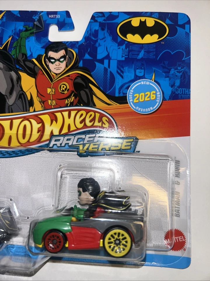 2026 Hot Wheels Racer Verse 2-Pack BATMAN & ROBIN + The JOKER + WONDER WOMAN LOT - Image 4 of 4