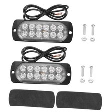 2pack 12-led Aluminum Strobe Lights Slim Flash Light Red 2pack 12-led Aluminum Strobe Lights Slim Flash Light Red
