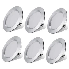 12V LED Lights for RV Camper Van Trailer - 3W Daylight 6000K Daylight Pack of 6