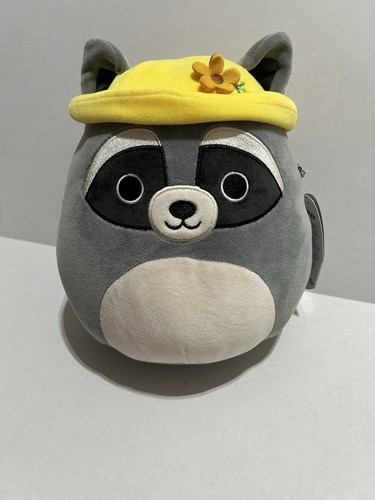 Squishmallows Rocky Raccoon Wild Forest Animal New Nwt 8” Plush Hat