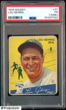 1934 Goudey #37 Lou Gehrig New York Yankees HOF PSA 1.5 FR (MK)
