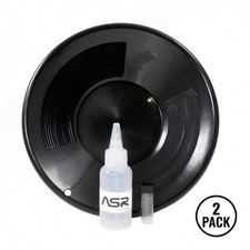 2 Pack ASR Outdoor 3pc Beginners Gold Panning Kit  Pan Vial Snuffer Bottle